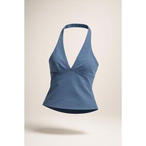 Free People Intimately FP Still Here Halter Women's XS Dusted Blue Boho Festival